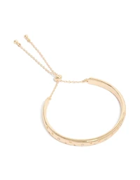 Gold Celestial Diamante Toggle Bangle