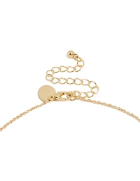 Collier de pierres de naissance de juin plaquées or