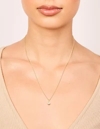 Gold Plated April Birthstone Necklace