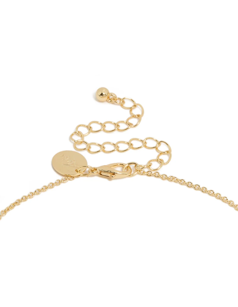 Gold Plated April Birthstone Necklace