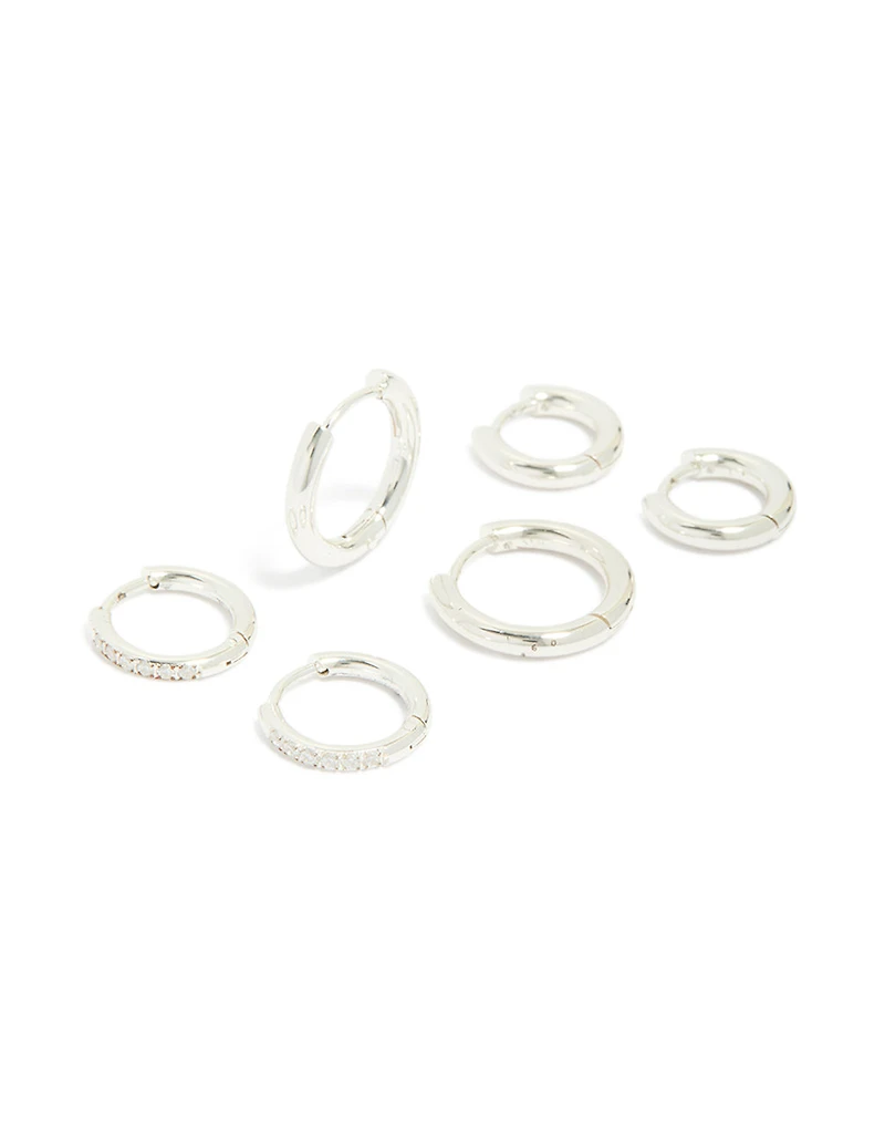 Boucles d’oreilles Huggie empilables essentielles en acier inoxydable étanchées