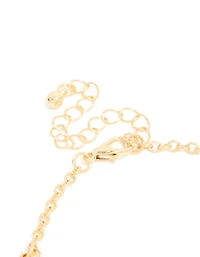 Bracelet ange et croix plaqué or