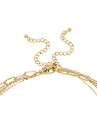 Waterproof Gold Plated Stainless Steel Evil Eye Necklaces 3- Pack