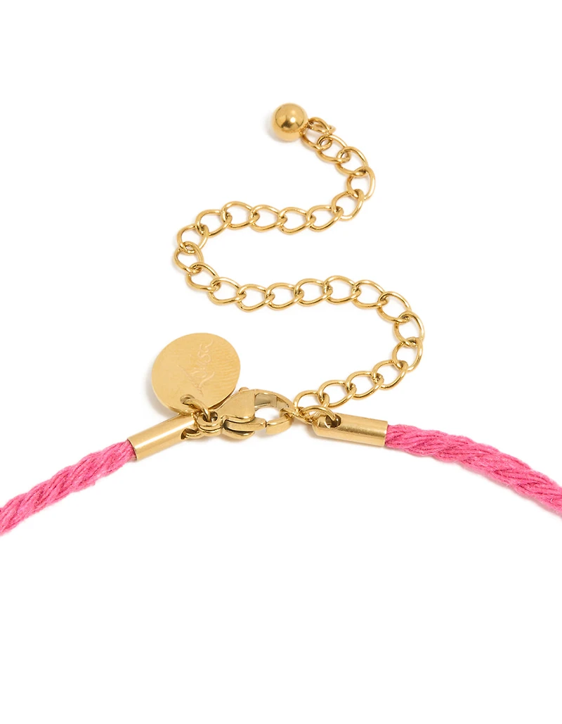 Waterproof Gold Plated Stainless Steel Starfish Cord Charm Necklace
