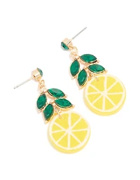 Gold Lemon Drop Earrings