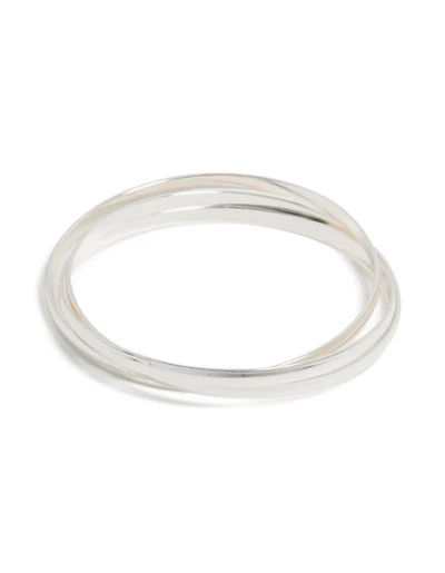 Silver Plain Russian Bracelet