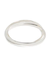 Silver Plain Russian Bracelet