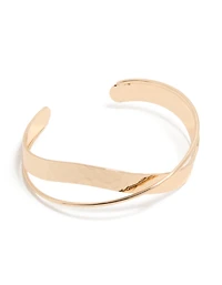 Gold Twisted Wrist Cuff