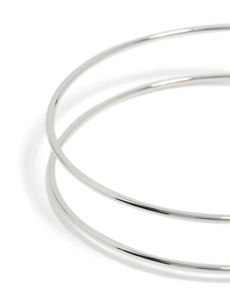 Silver Diamante Thin Wrap Arm Cuff