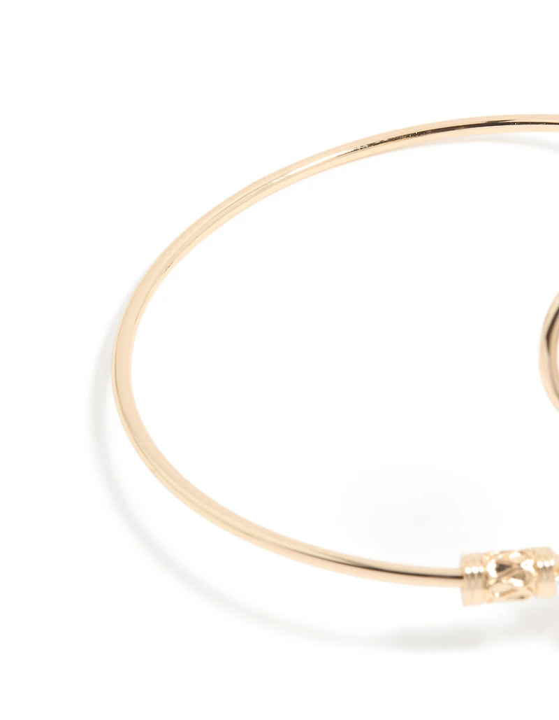 Gold Celestial & Swirl Arm Cuff