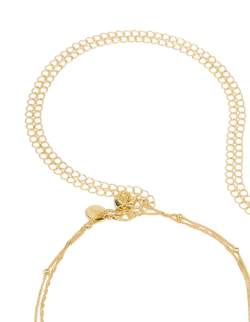 Gold Plated Layered Waist Chain