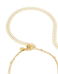 Gold Plated Layered Waist Chain