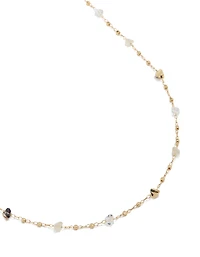 Gold Plated Multicoloured Semi Precious Stones Waist Chain