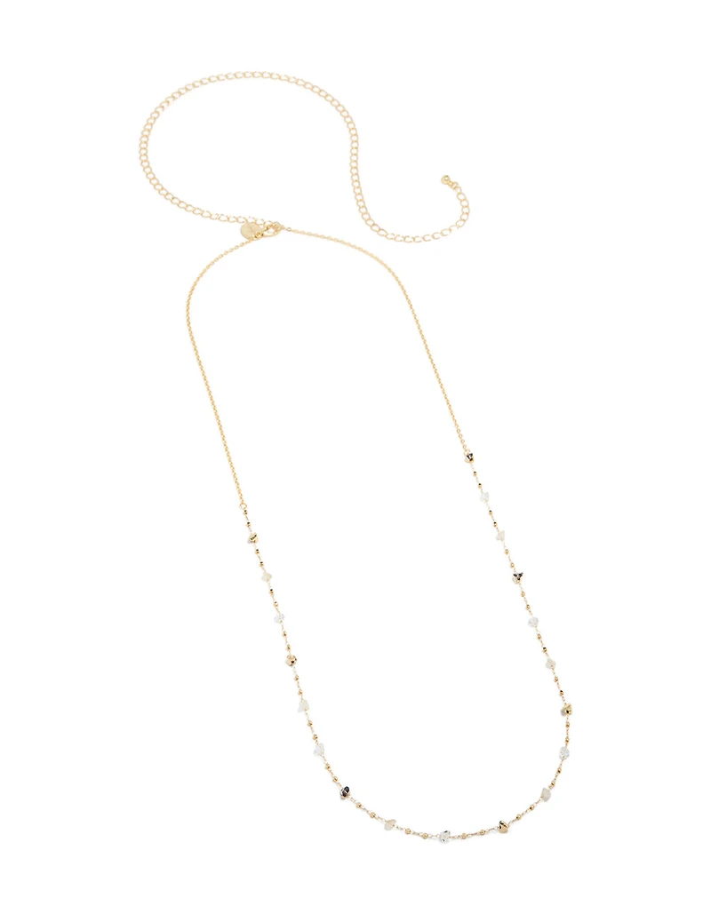 Gold Plated Multicoloured Semi Precious Stones Waist Chain