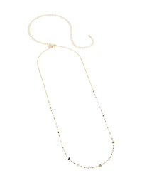 Gold Plated Multicoloured Semi Precious Stones Waist Chain