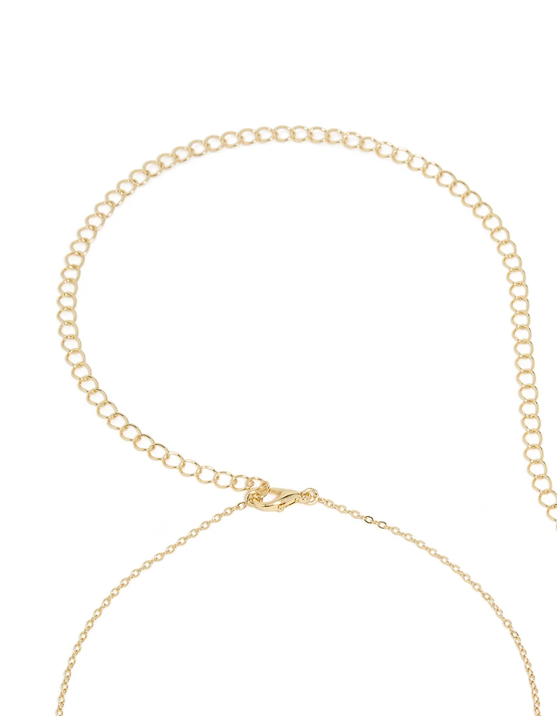 Gold Plated Mini Pearls Waist Chain