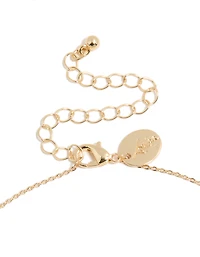 Kids Gold Sausage Dog Shaker Necklace