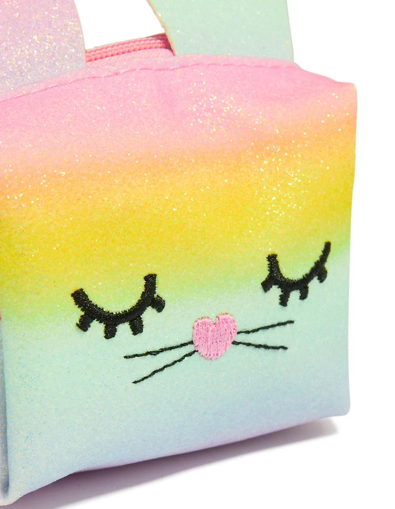 Kids Rainbow Fabric Bunny Purse