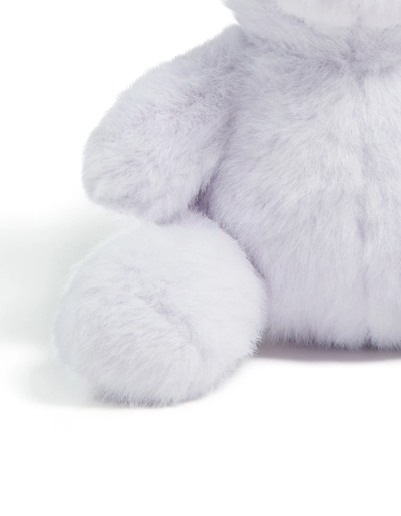 Kids White Polyester Teddy Key Chain