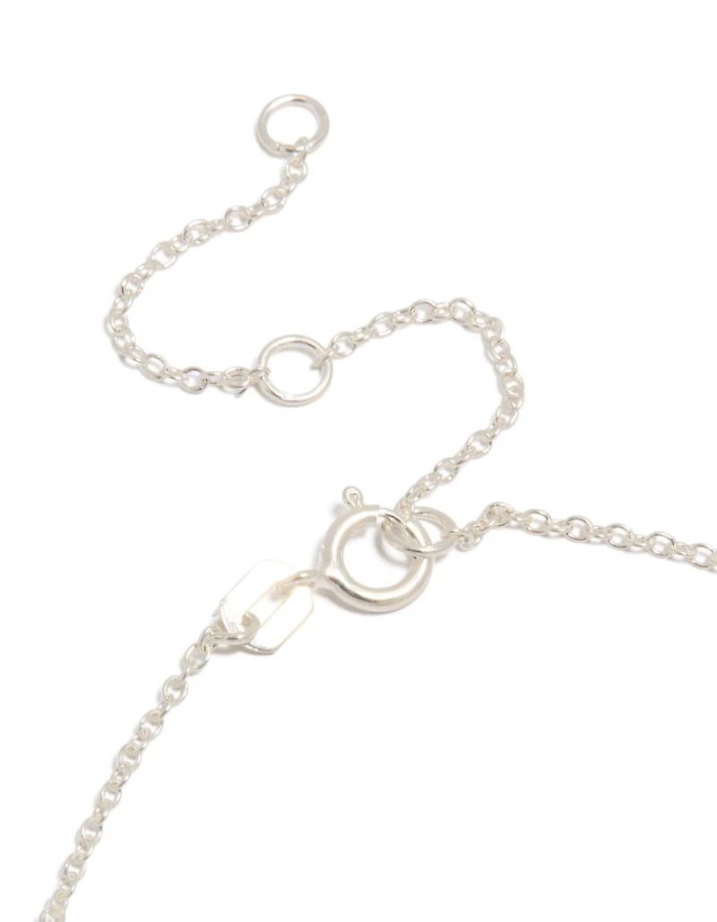 Sterling Silver Statement Flower Charms  Bracelet