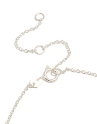 Sterling Silver Statement Flower Charms  Bracelet