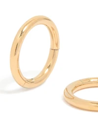 Gold Plated Surgical Steel 6 MM Thick Sleeper Earrings
