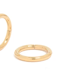 Gold Plated Surgical Steel 6 MM Thick Sleeper Earrings