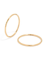 Gold Plated Surgical Steel 12 MM  Fine Sleeper Earrings