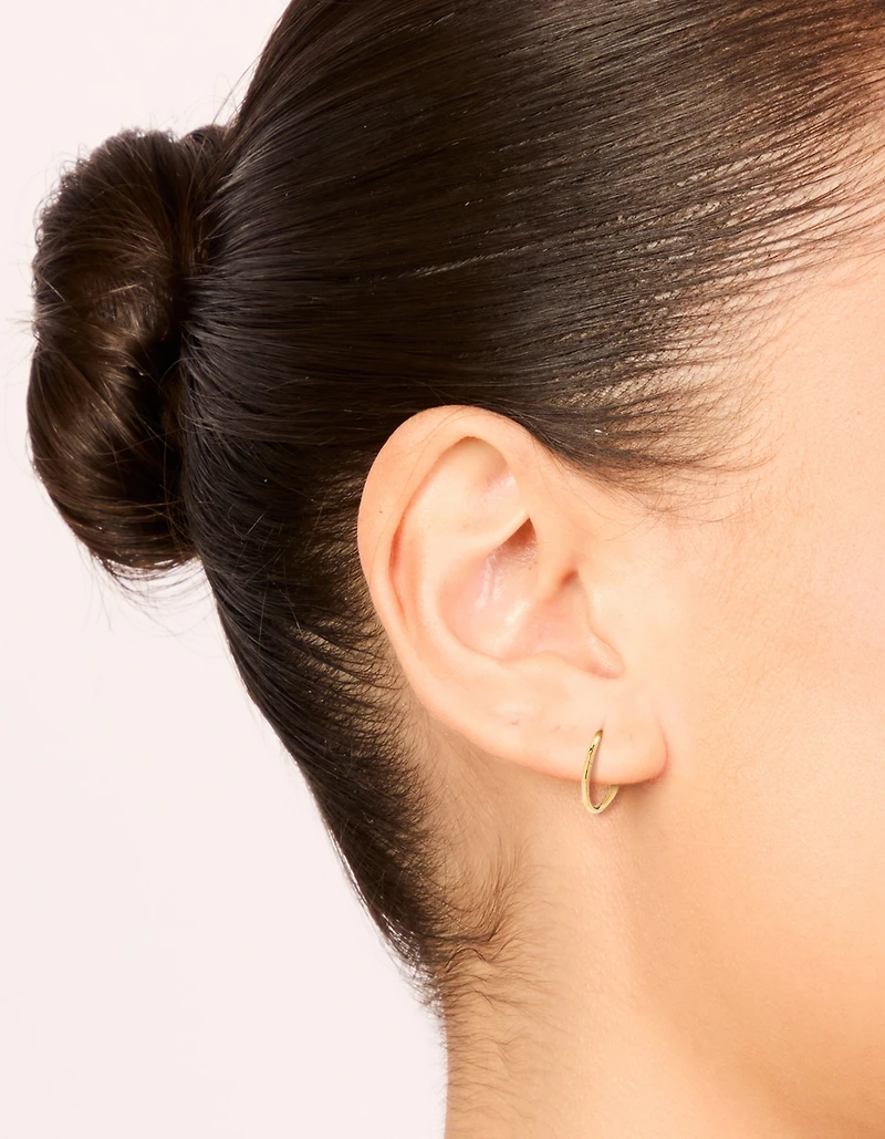 Gold Plated Surgical Steel 10 MM Thick Sleeper Earrings
