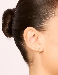 Gold Plated Surgical Steel 10 MM Thick Sleeper Earrings
