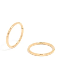 Gold Plated Surgical Steel 10 MM Thick Sleeper Earrings