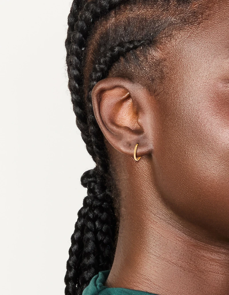 Gold Plated Surgical Steel 8 MM Thick Sleeper Earrings