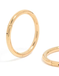 Gold Plated Surgical Steel 8 MM  Thick Sleeper Earrings