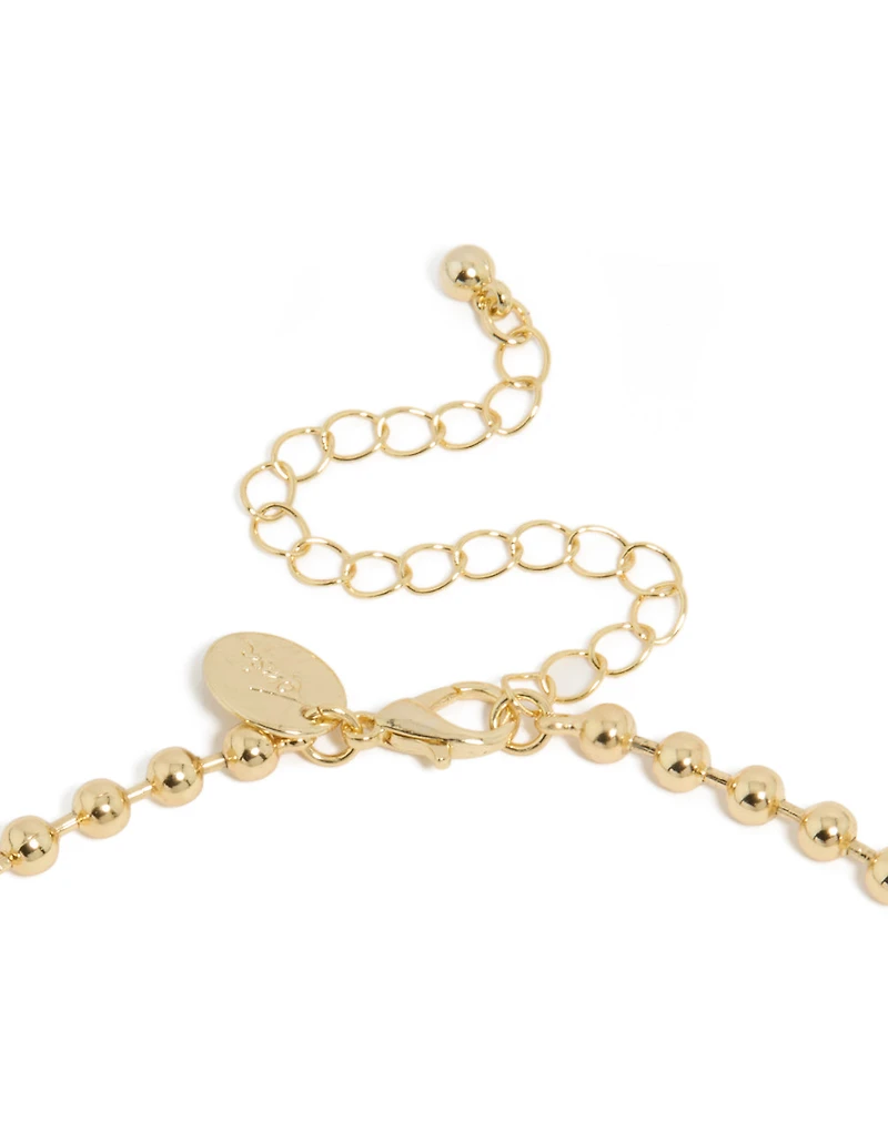 Collier pendentif en goutte d’eau double cubique en zircone plaqué or