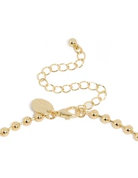 Collier pendentif en goutte d’eau double cubique en zircone plaqué or