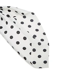 Polka Dot Print Fabric Scarf Scrunchie