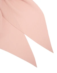 Chouchouchou long à l’écharpe Diamante rose pêche