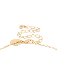Gold Plated Sapphire September Flower Necklace