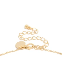 Collier de fleurs d’avril en zircone cubique plaqué or