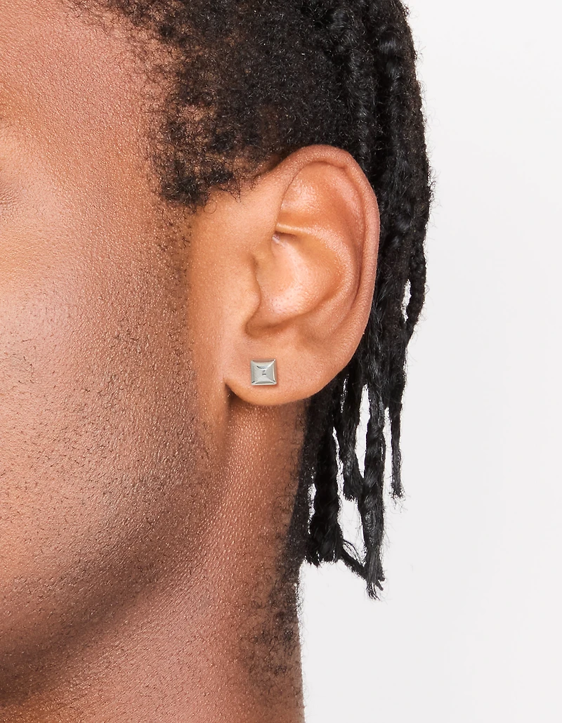 Boucles d’oreilles étanches en acier inoxydable cloutées pour hommes