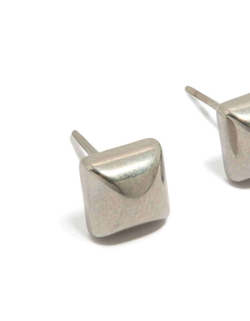 Mens Waterproof Stainless Steel Studded Earrings