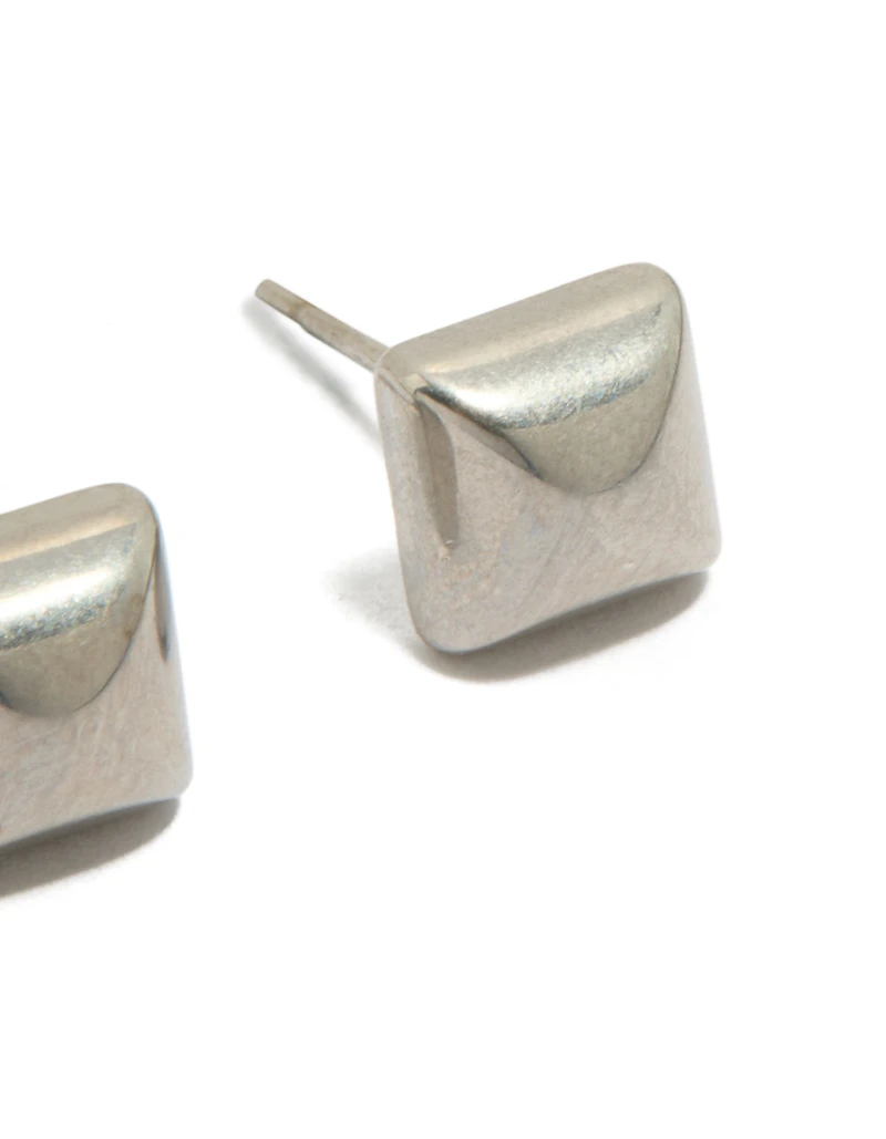 Mens Waterproof Stainless Steel Studded Earrings