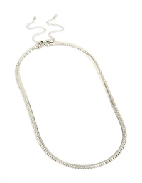 Colliers imperméables en acier inoxydable pour hommes en chaîne de serpents et boîtes en paquet de 2