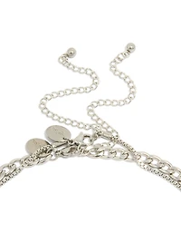 Mens Waterproof Stainless Steel Box & Cuban Chain Necklace 2 Pack