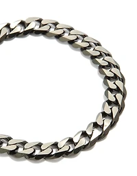 Mens Waterproof Stainless Steel Black Link Chain Bracelet