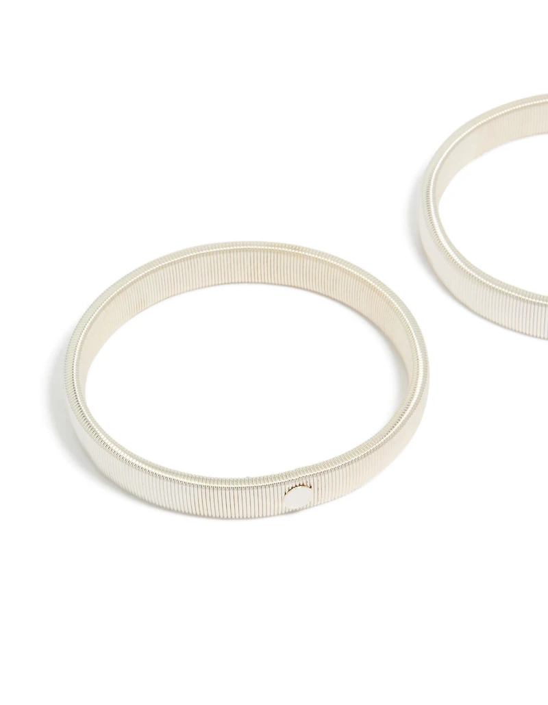 Silver Stretch Sleeve Garters 2-Pack