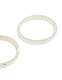 Silver Stretch Sleeve Garters 2-Pack