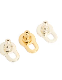 Mixed Metal Lobe Lifter Earring Backs