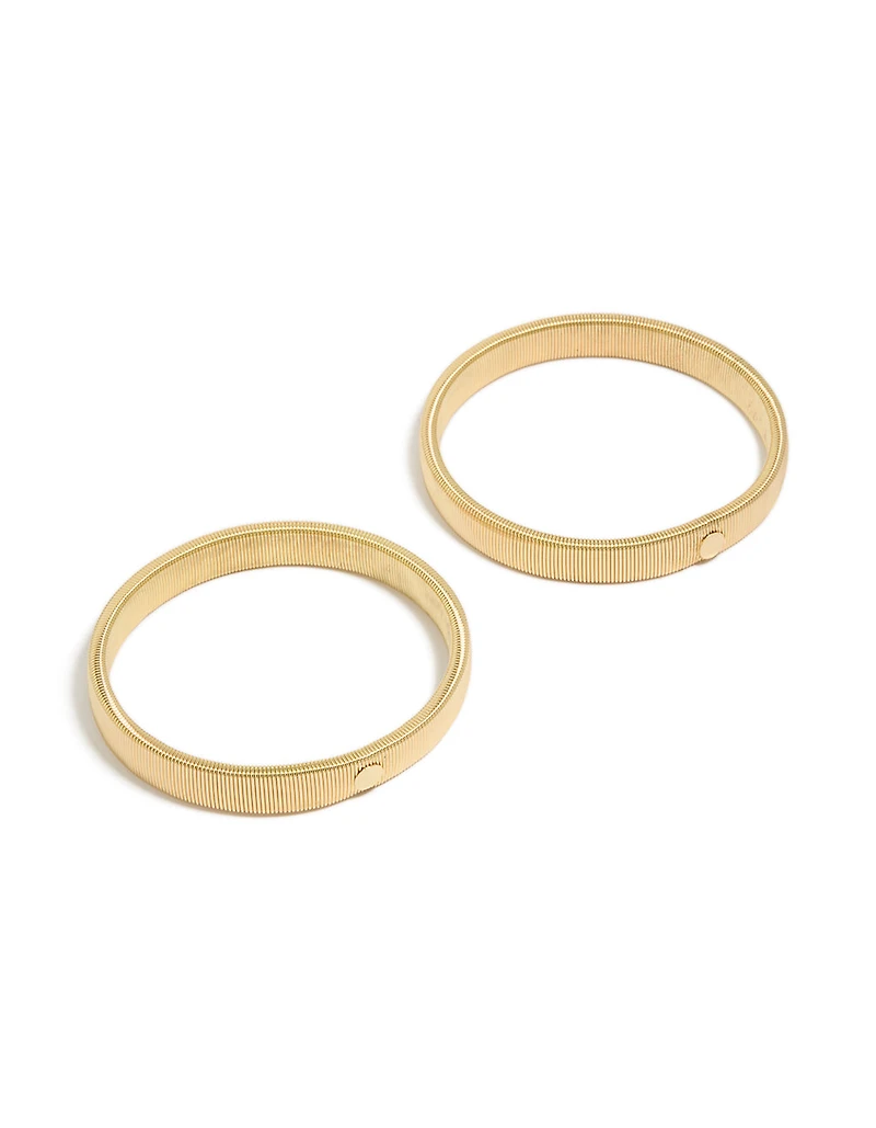Gold Stretch Sleeve Garters 2-Pack
