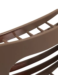 Chocolate Brown Matte Flat Oval Claw Clip